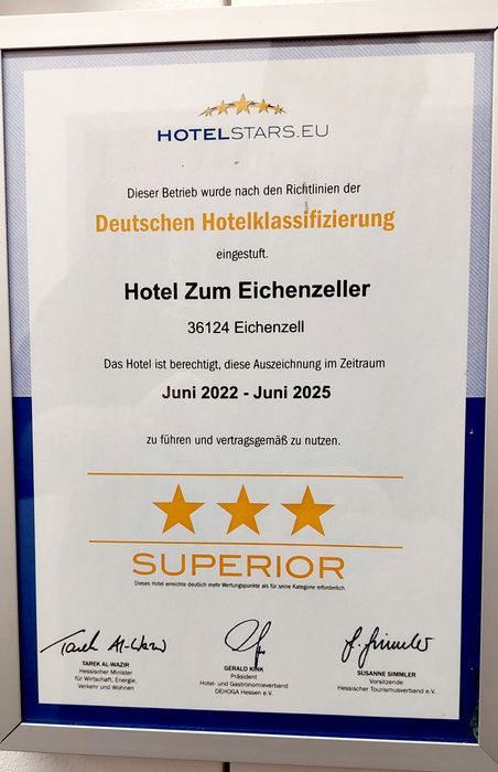 Deutsche Hotelklassifizierung, drei Sterne Superior Hotel
